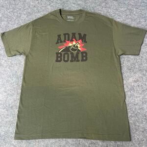 The Hundreds Men's Green Short Sleeve 100% Cotton Adam Bomb T-Shirt Size Large